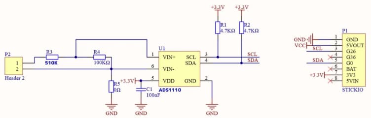 Mechanical Drawing - M5Stack ADC HAT Data Conversion Module